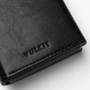 VC302- Side Slider Mechanism, with/without Back Zipper Pocket, Magnetic Strip Closure Tri-fold Wallet - Emporium Shop